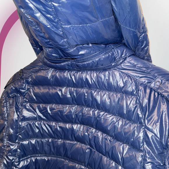 MEMBERS ONLY Men's Puffer Full-Zip Hooded Jacket in Navy - S - Picture 5 of 15